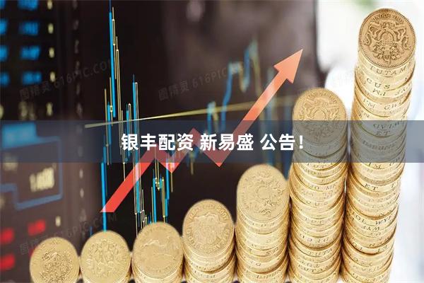 银丰配资 新易盛 公告！